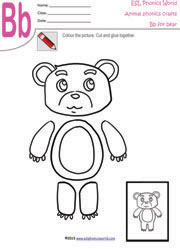 Bb-bear-craft-worksheet